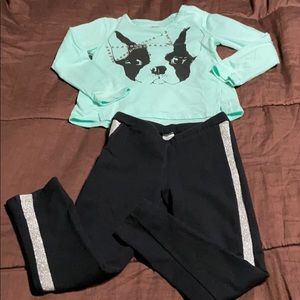 Toddler Long Sleeve Tee and Leggings.